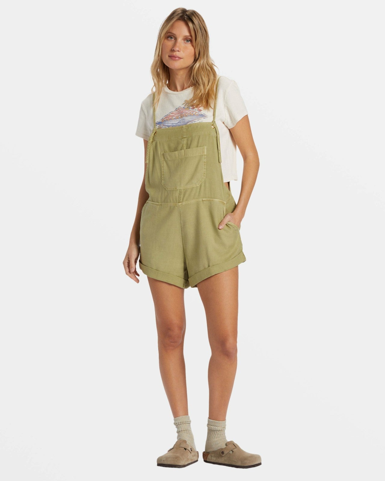 Wild Pursuit Romper - Avocado