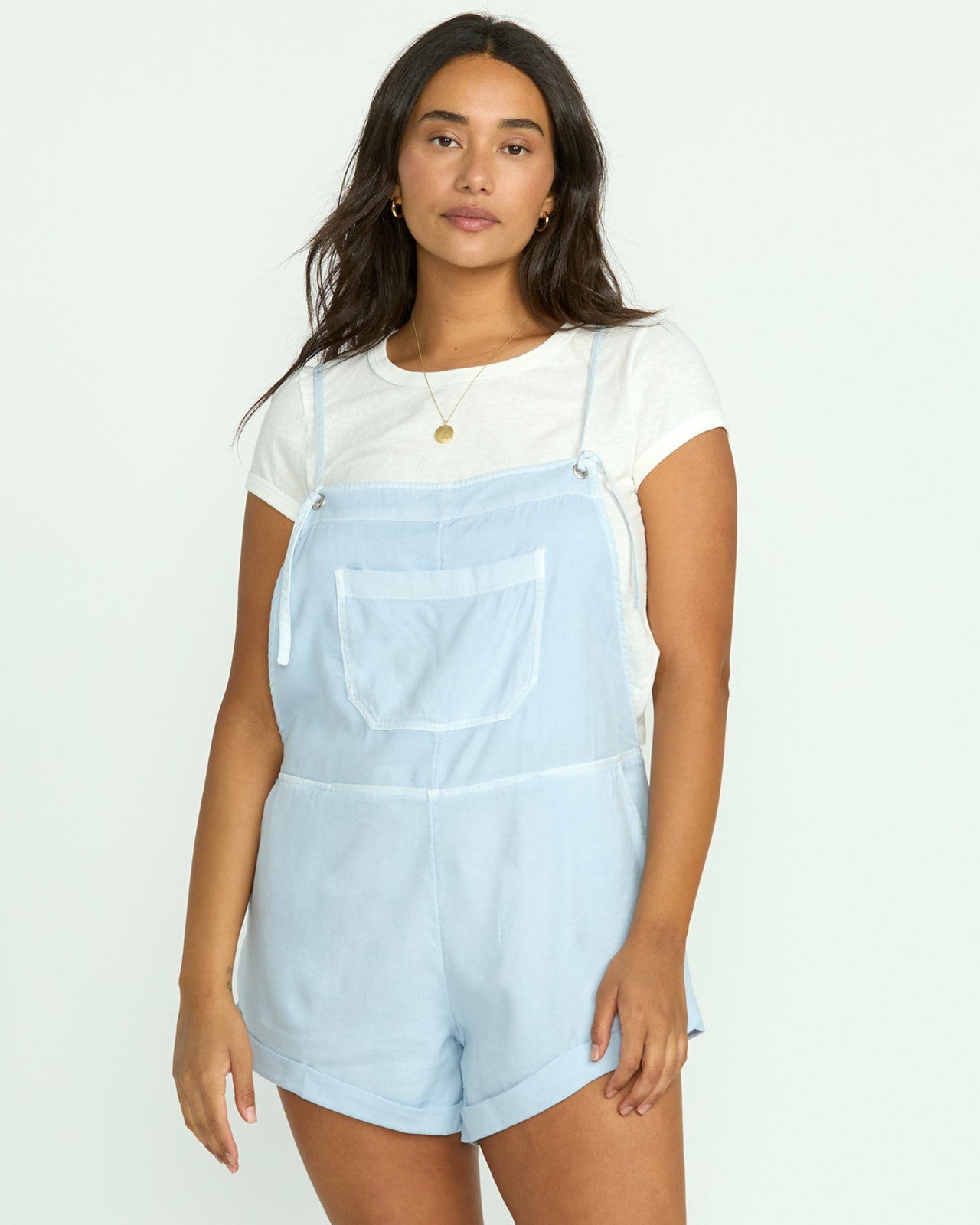 Wild Pursuit Romper - Washed Chambray