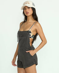 Wild Pursuit Romper - Off Black