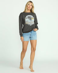 Wonderland Calls Crewneck Sweatshirt - Off Black