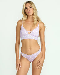 Twin Sol Reversible V Neck Cami Bikini Top - Multi