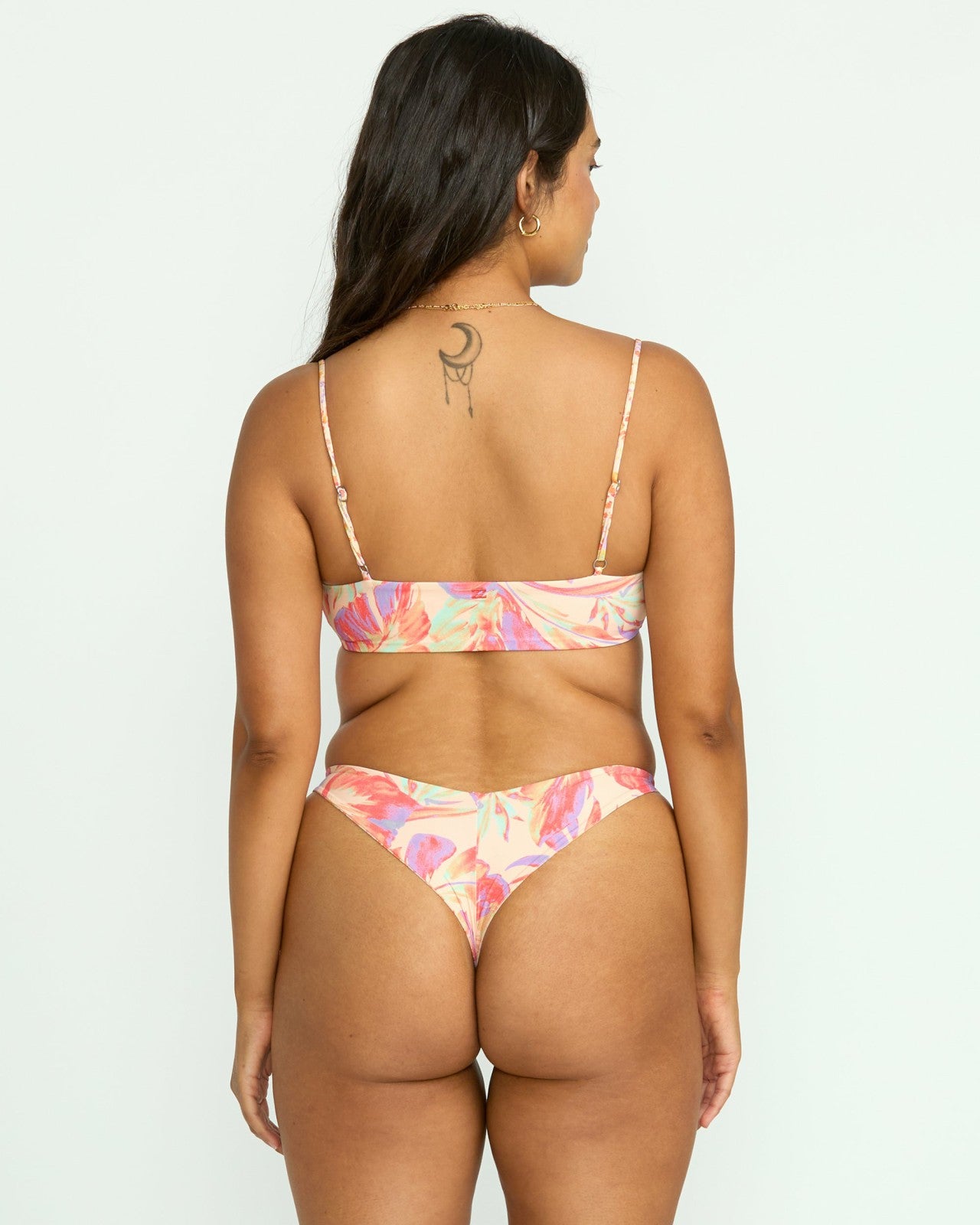 Tropic Wave Reversible Jaclyn Crop Bikini Top - Multi