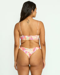 Tropic Wave Reversible Jaclyn Crop Bikini Top - Multi