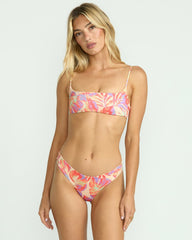 Tropic Wave Reversible Jaclyn Crop Bikini Top - Multi