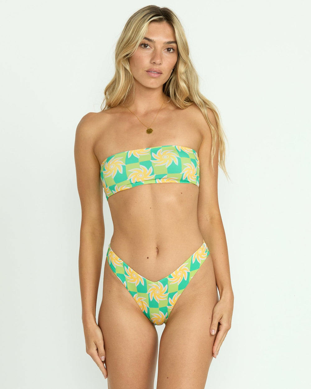 Trippin On Sun Tully Tube Top Bikini Top - Multi