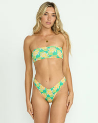 Trippin On Sun Tully Tube Top Bikini Top - Multi