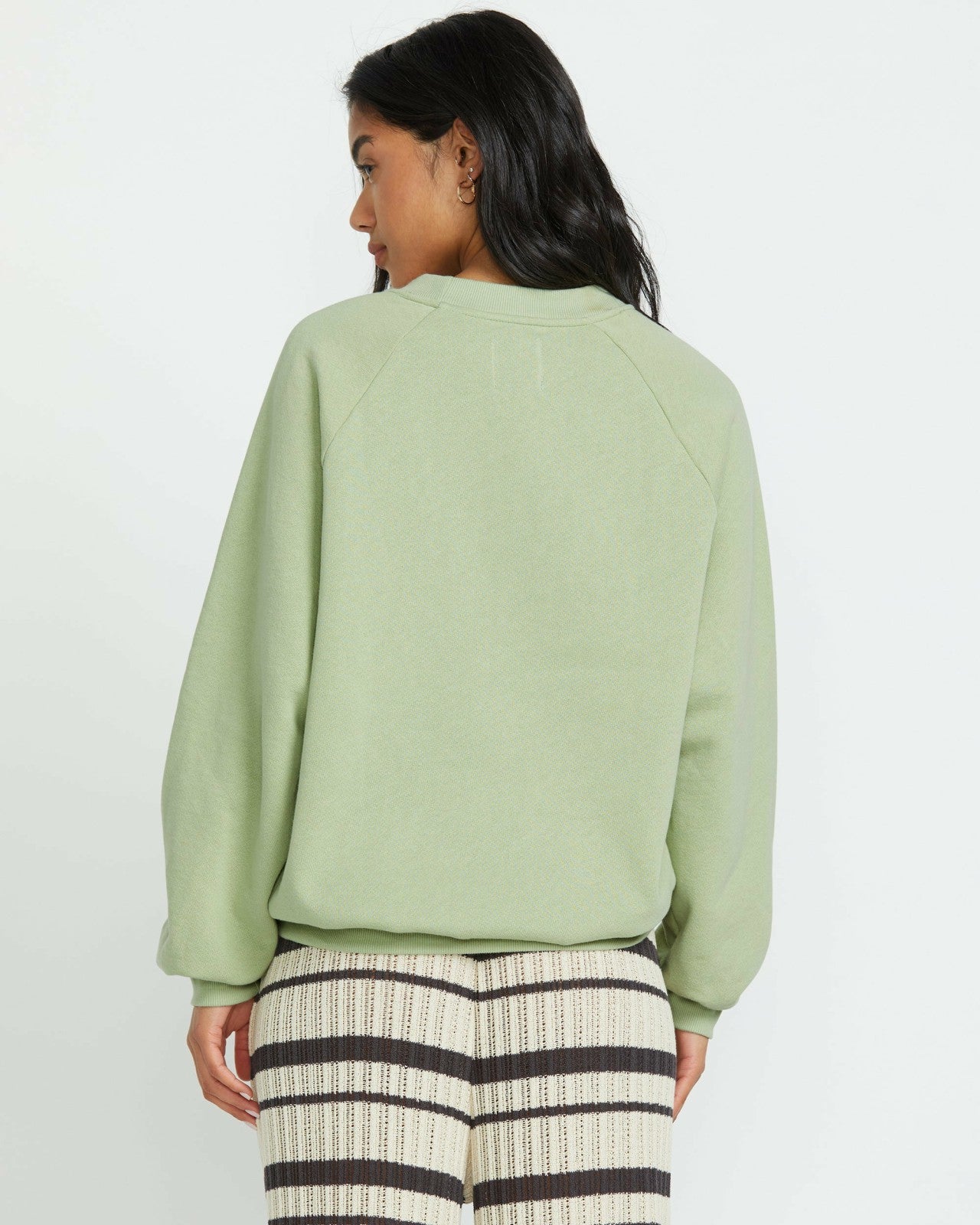 The Waves Crew Sweatshirt - Pistachio