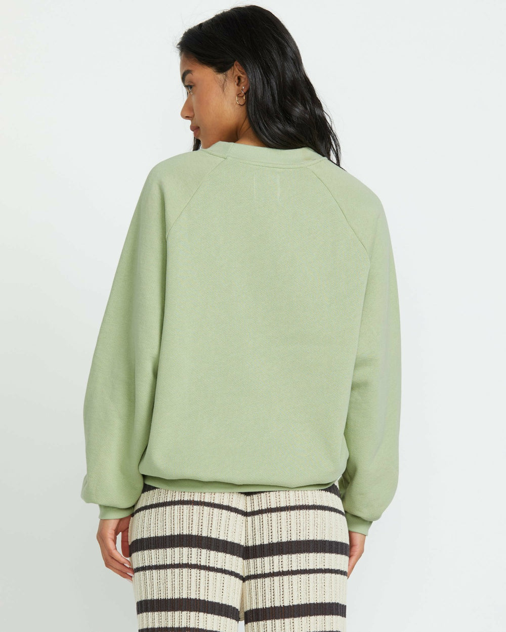The Waves Crew Sweatshirt - Pistachio