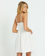 In A Twist Dress - Salt Crystal