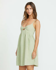 In A Twist Dress - Pistachio