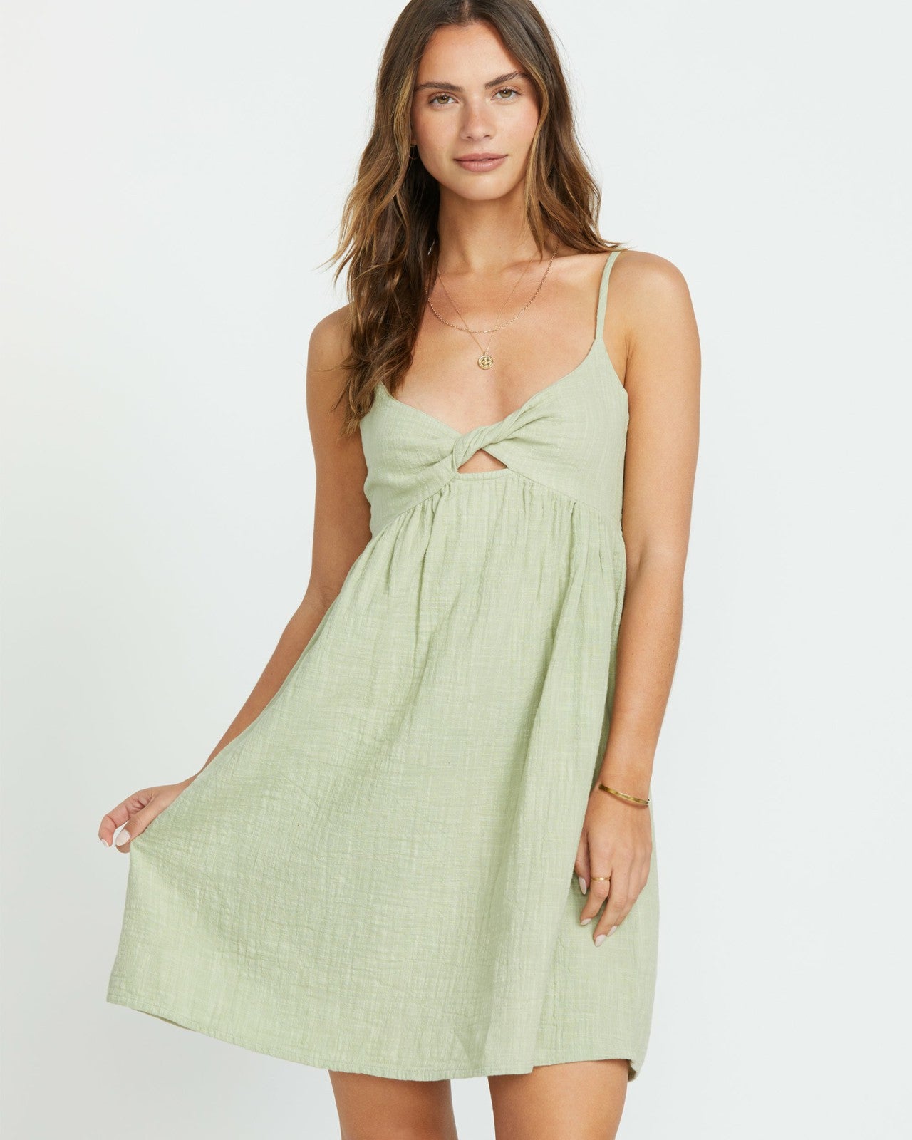 In A Twist Dress - Pistachio