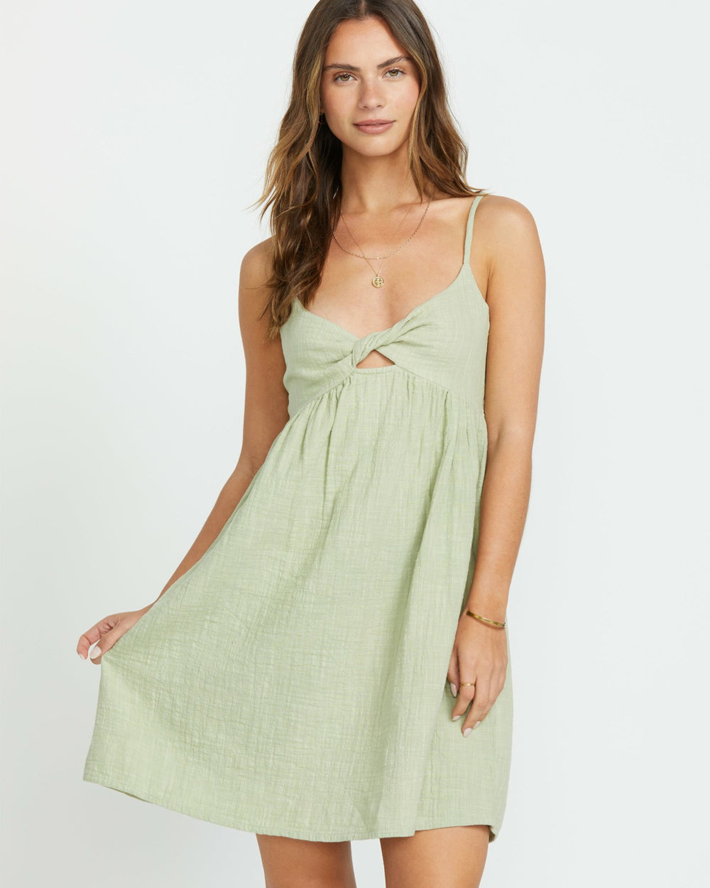 In A Twist Dress - Pistachio