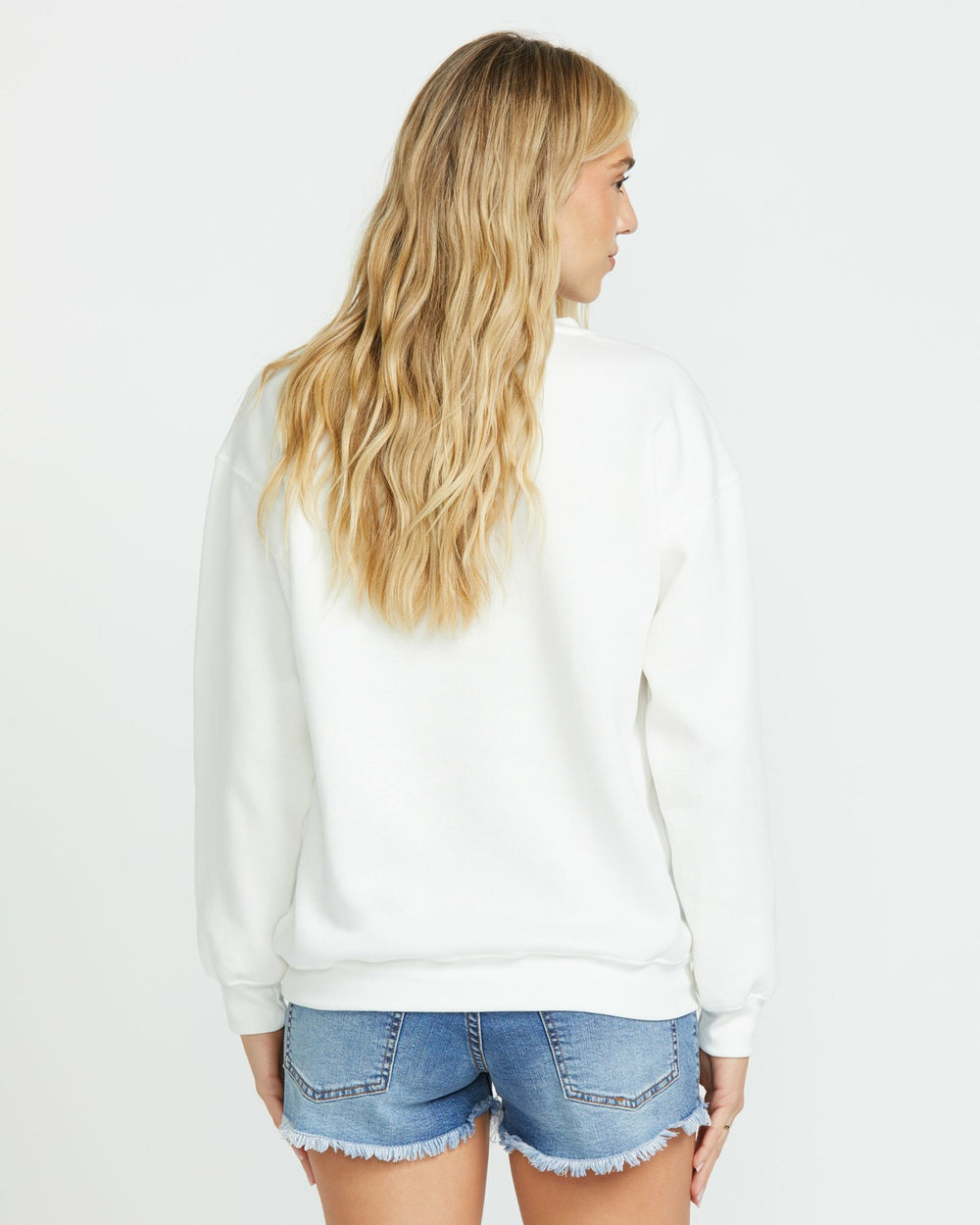 Balanced Out Crew Sweatshirt - Salt Crystal